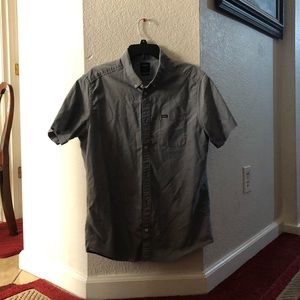 Rvca gray dress shirts
